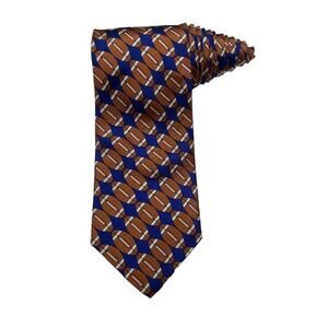 Smithsonian Football Sports Vintage Novelty Necktie 100% Silk